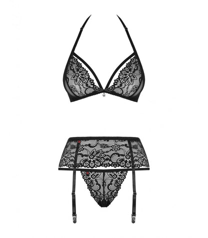 838-SEG-1 SET 3 PEZZI NERO S/M