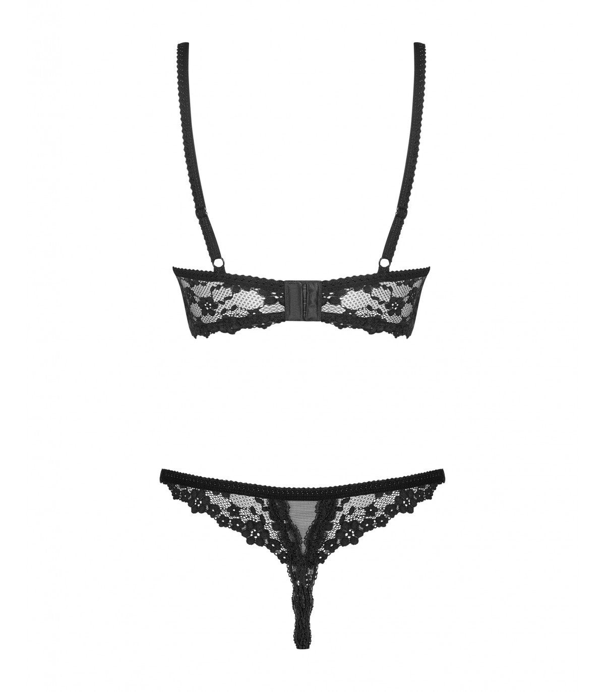 LETICA COMPLETO 2 PEZZI SENZA COPPA NERO S/M