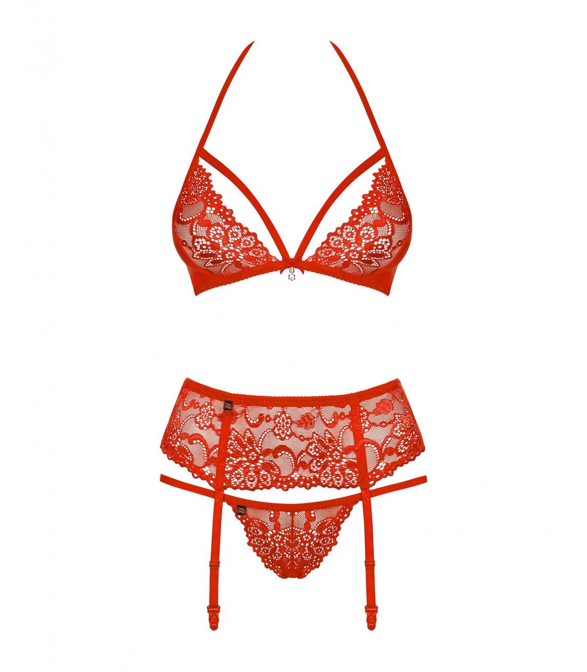 838-SEG-3 SET 3 PEZZI ROSSO L/XL