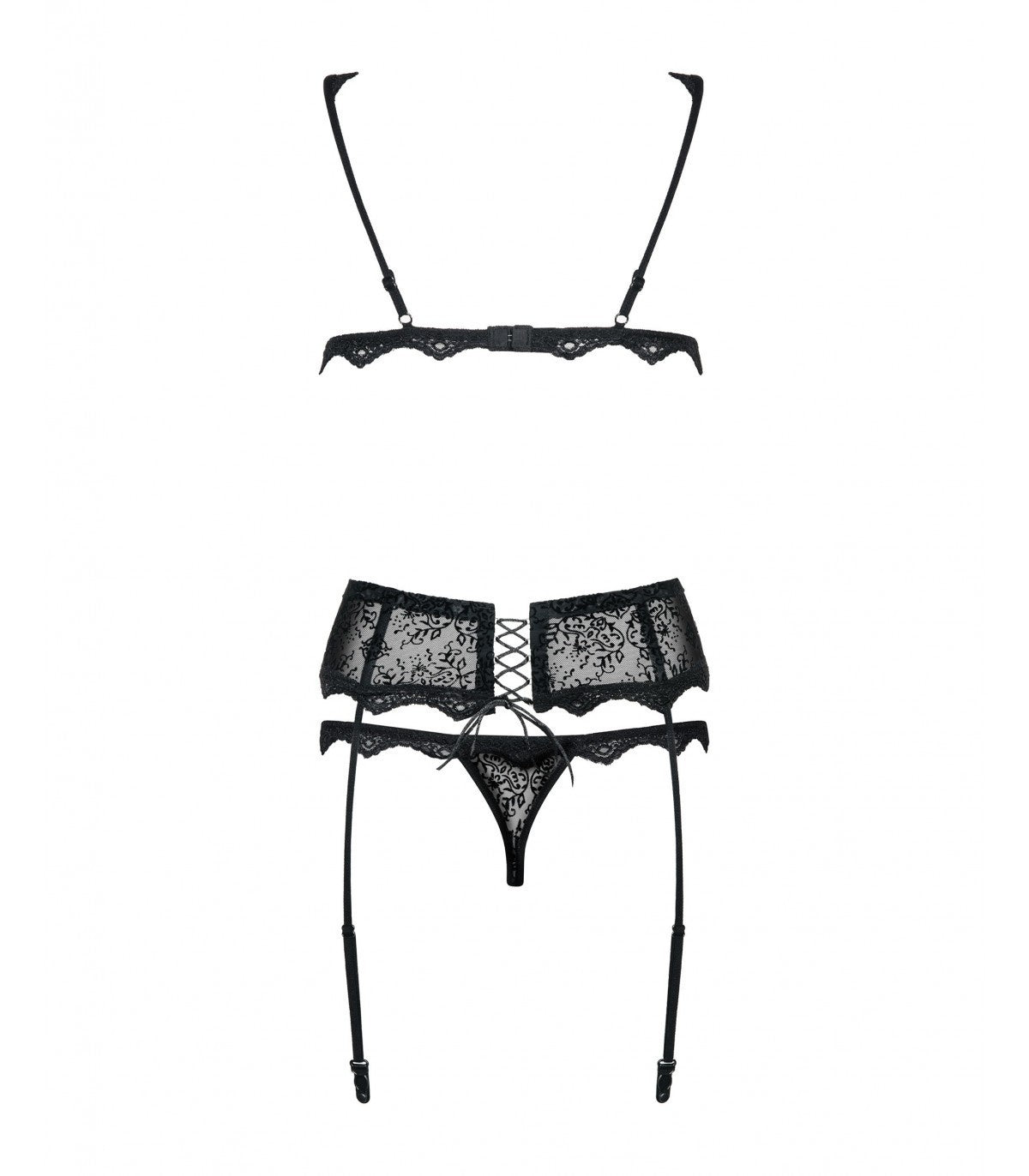 EMPERITA SET 3 PEZZI NERO L/XL
