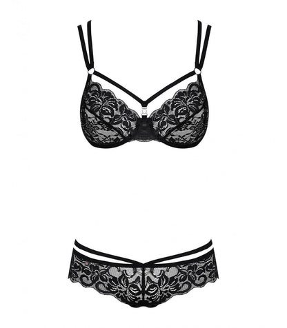 860-SET-1 SET 2 PEZZI NERO S/M