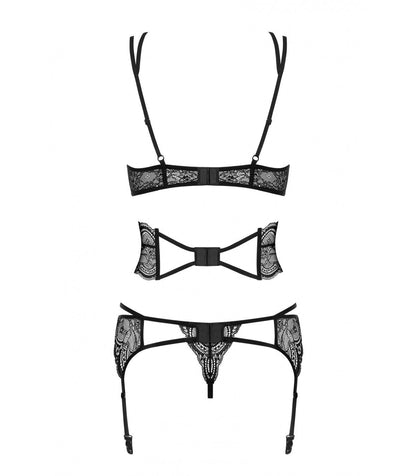 FRIVOLLA SET 4 PEZZI NERO S/M