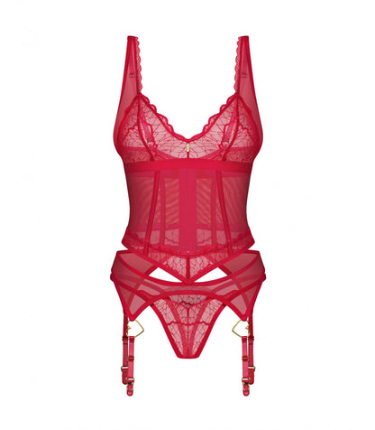 CORSETTO E PERIZOMA CUPIDE DESIR S/M
