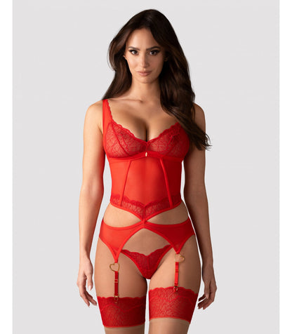 CORSETTO E PERIZOMA CUPIDE DESIR S/M