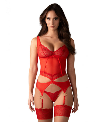CORSETTO E PERIZOMA CUPIDE DESIR S/M