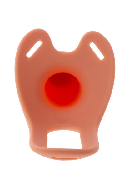 Strapon a forma di pene cavo in silicone da 18 cm