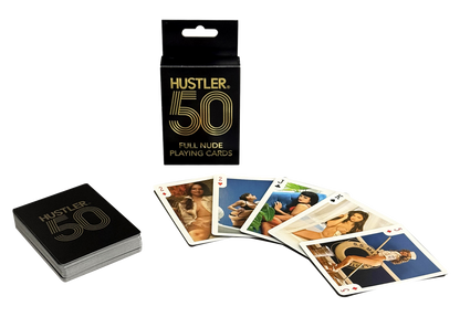 HUSTLER 50 CARTE DA GIOCO COMPLETAMENTE NUDE