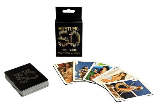 HUSTLER 50 CARTE DA GIOCO COMPLETAMENTE NUDE