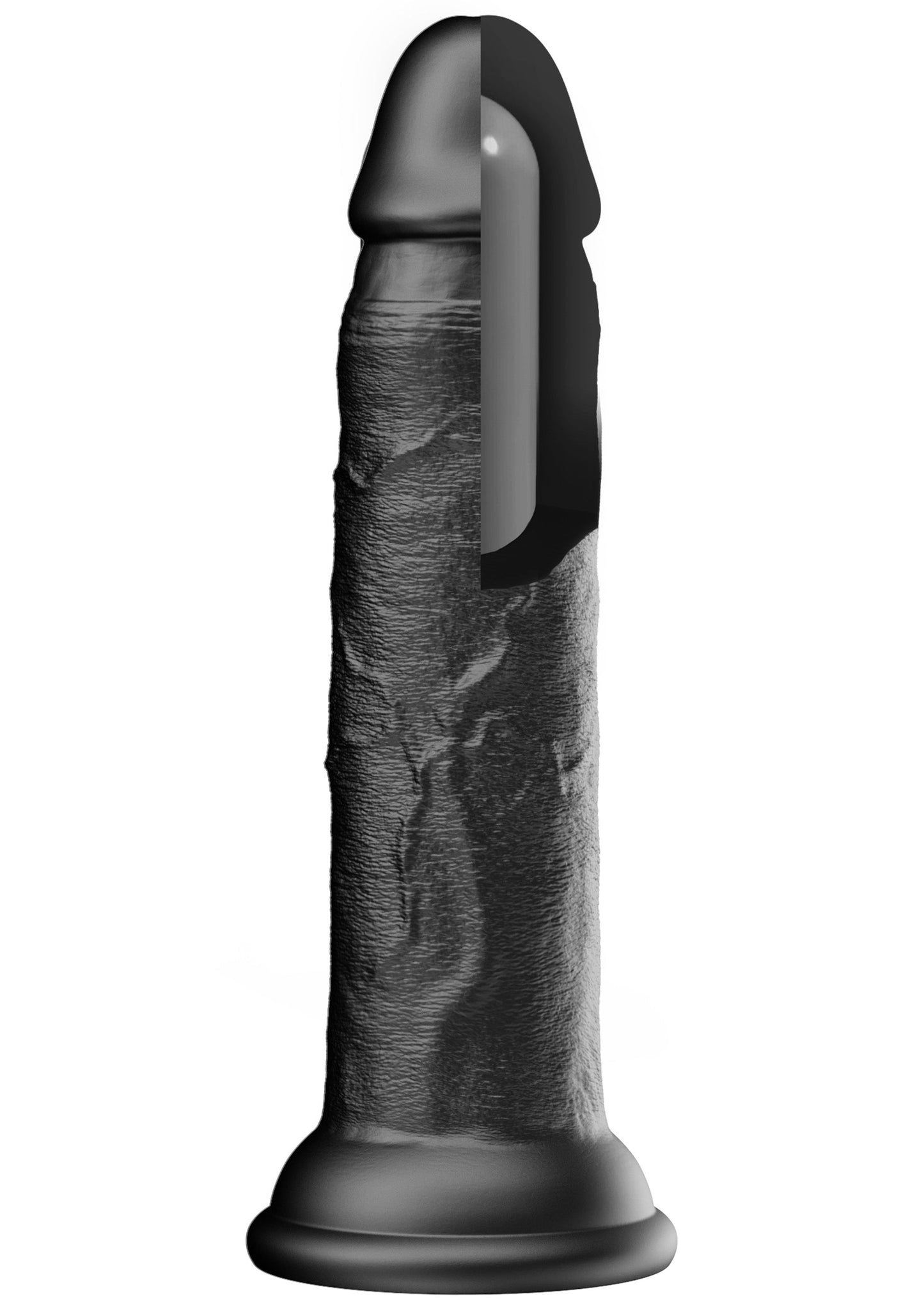 Realistico Dong in silicone liquido 20,5 cm nero