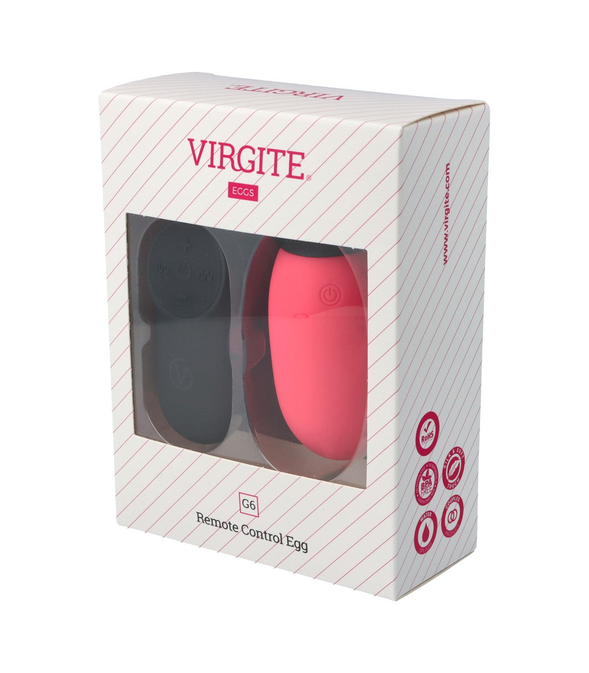 Virgite - Ovulo Ricaricabile con Controllo Remoto G6 - Rosa