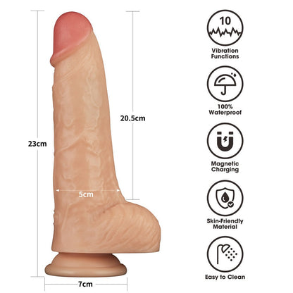 Pene vibrante Power Basics da 9''