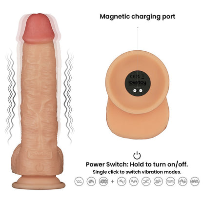 Pene vibrante Power Basics da 9,5''