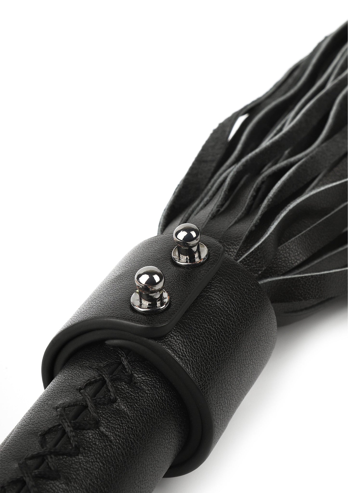 Frusta in vera pelle 55 cm nera