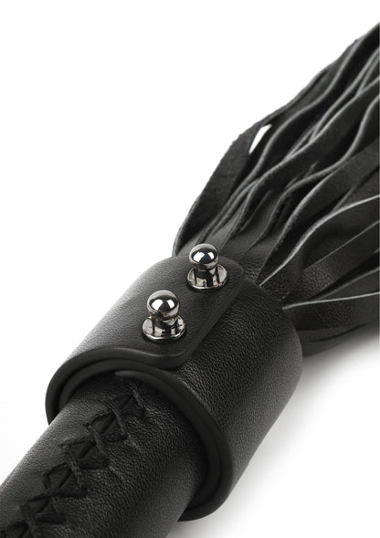 Frusta in vera pelle 55 cm nera