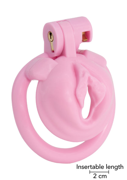 Sissy Trainer Cock Lock X-Short rosa