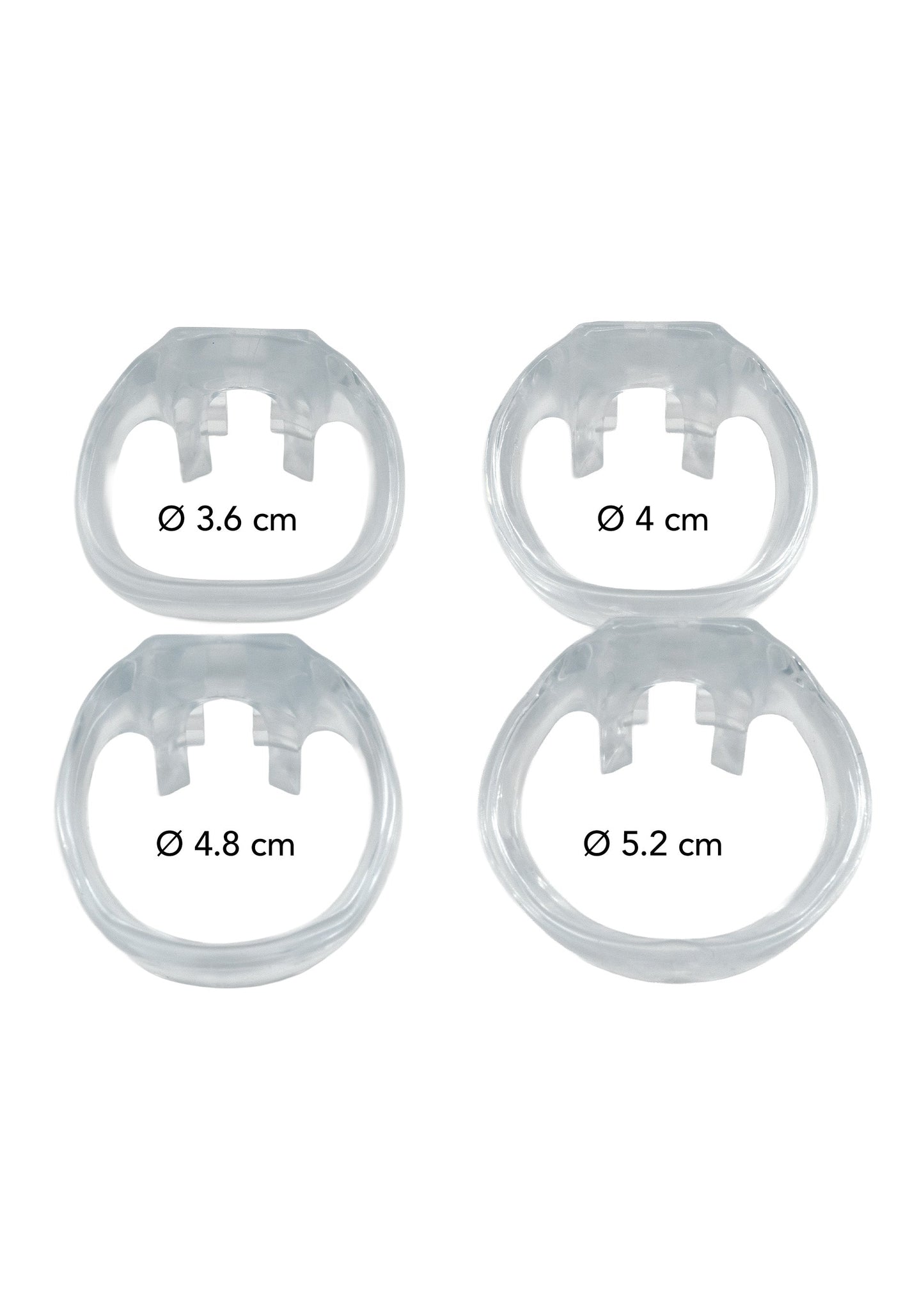 Gabbia per pene Clear Control X-Short trasparente