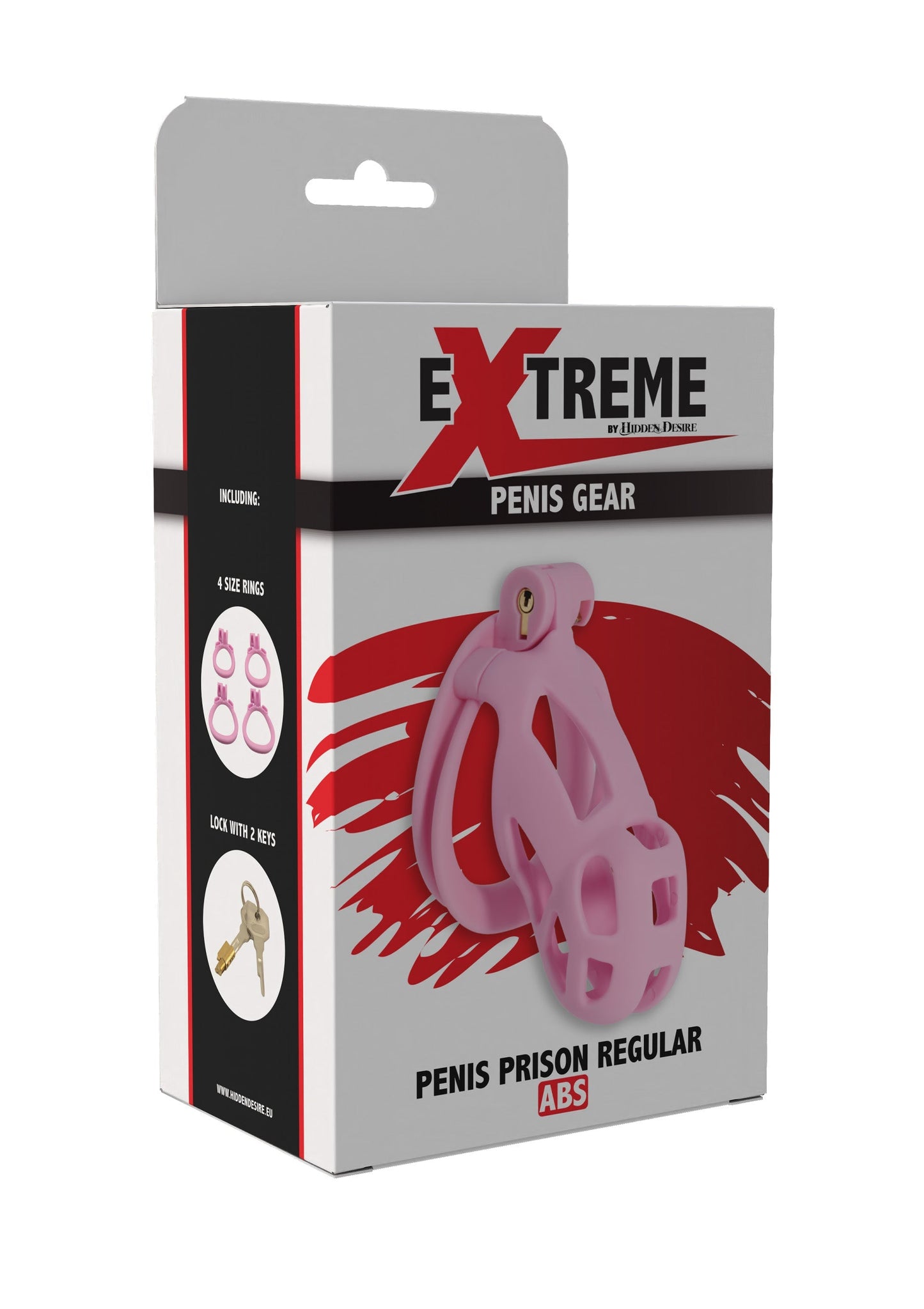 Gabbia per pene da prigione rosa normale