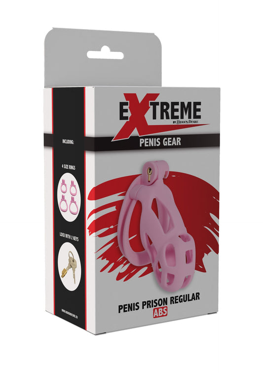 Gabbia per pene da prigione rosa normale