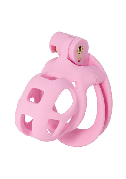 Gabbia per pene e pene rosa extra-corta