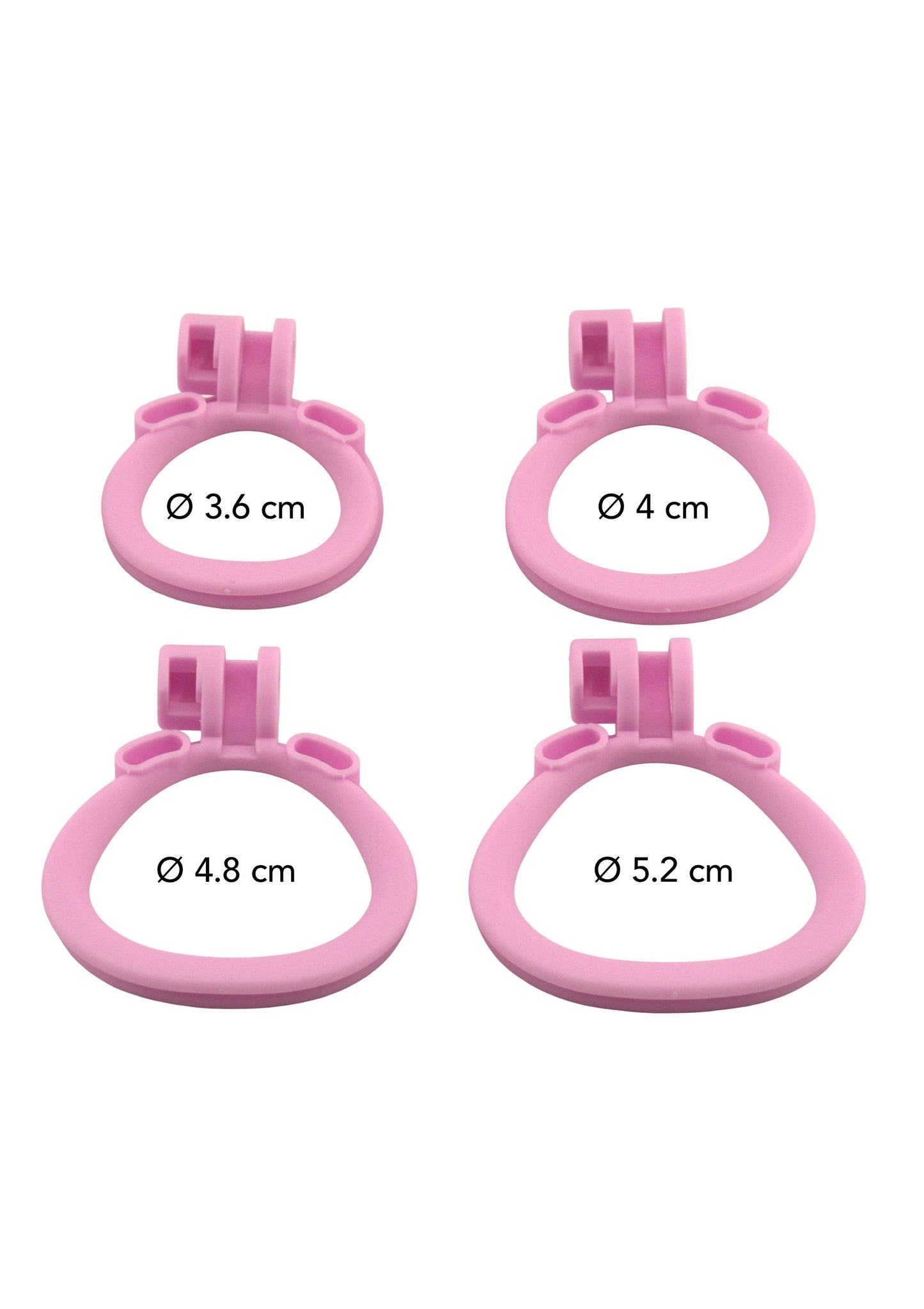 Gabbia per pene e pene rosa extra-corta