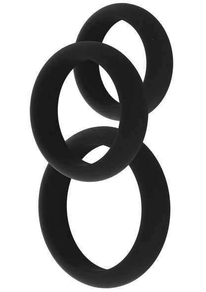 Stamina Premium C-Rings Set da 3 pezzi nero