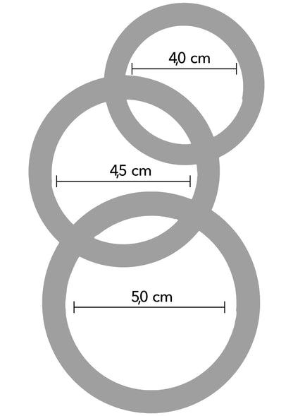 Stamina Premium C-Rings Set da 3 pezzi nero