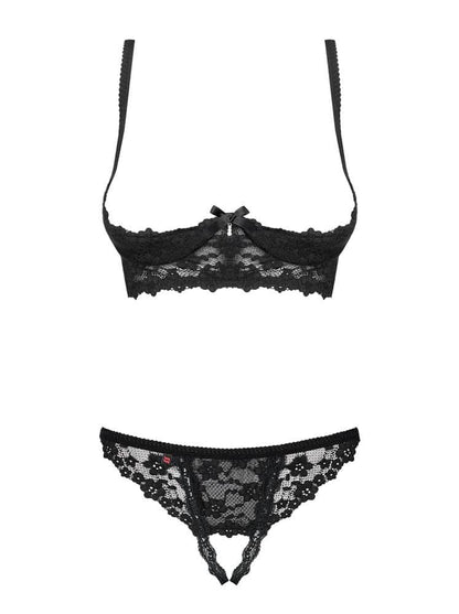 Letica 2 pezzi set senza coppe nero S/M