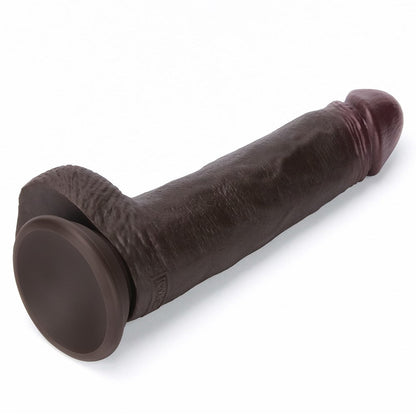 Pene artificiale in silicone a doppio strato Sliding Skin Pro II da 8,5 pollici (nero)