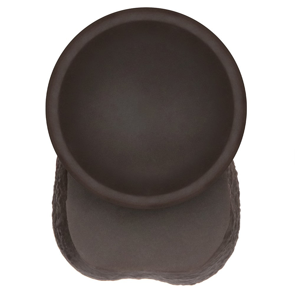 Dildo in silicone a doppio strato Sliding Skin Pro II da 8 pollici (nero)
