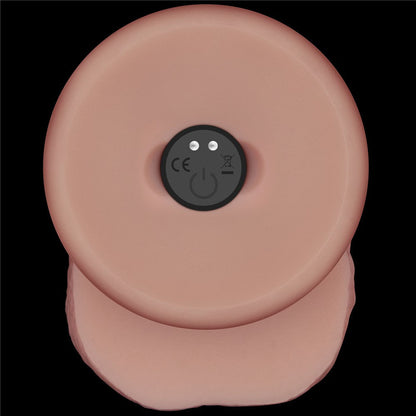 8,5" Vibrating Sliding Skin Pro II Dildo in silicone