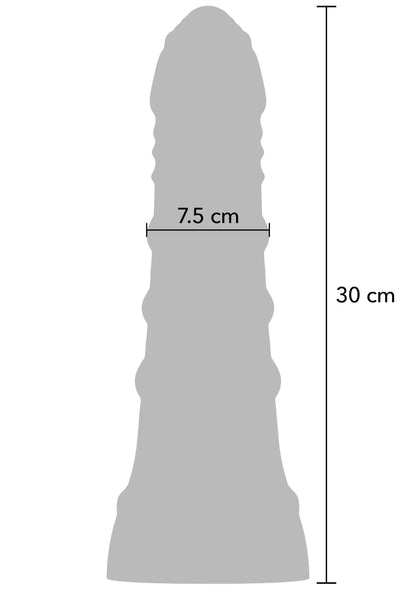 Pene da uomo grande in PVC, 30,5 cm, nero
