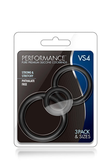 SET ANELLI PER IL PENE PERFORMANCE VS4 NERO