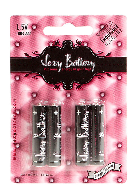 BATTERIA SEXY ALCALINE 4 PEZZI BLISTER AAA