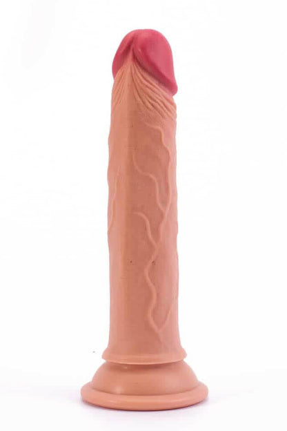 Carne di pene naturale in silicone a doppio strato da 7"