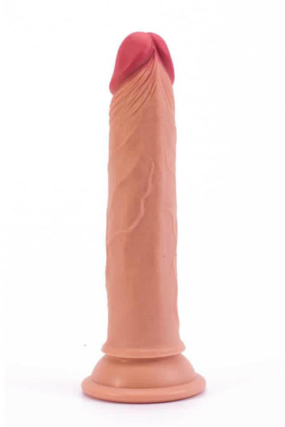 Carne di pene naturale in silicone a doppio strato da 7"