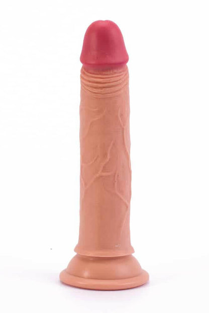 Carne di pene naturale in silicone a doppio strato da 7"