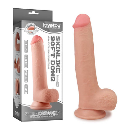 Dildo morbido da 8" simile alla pelle