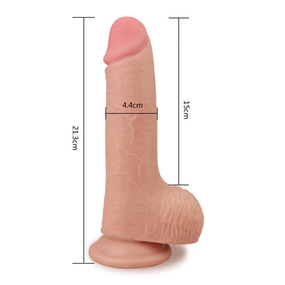 Dildo morbido effetto pelle da 7,5"