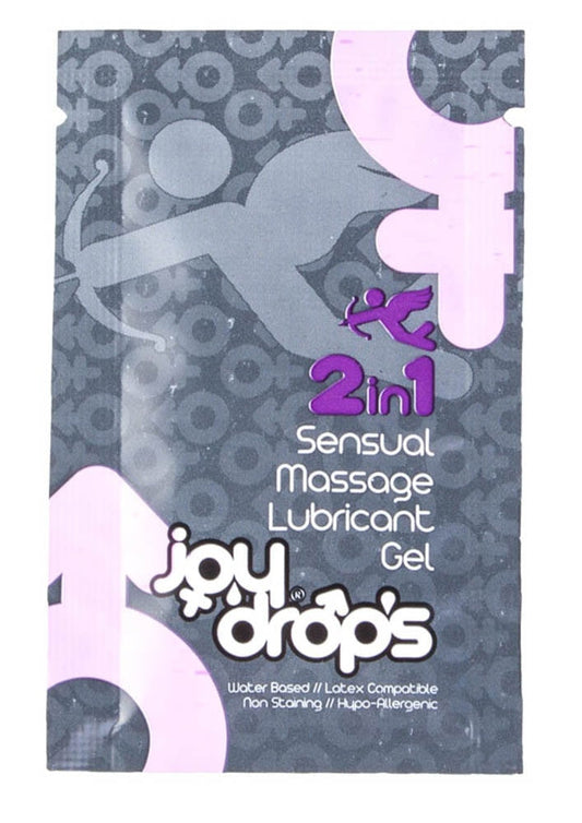 Gel lubrificante per massaggi sensuali 2 in 1 - bustina da 5 ml