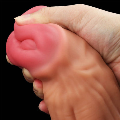 Pene in silicone platino a doppio strato da 12''